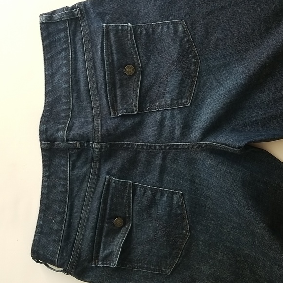SOLD!⬇️💲GAP | Dark Washed Curvy Bowery Jean's Size 14R - Picture 4 of 7